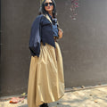 Balloon skirt- Navy bib set