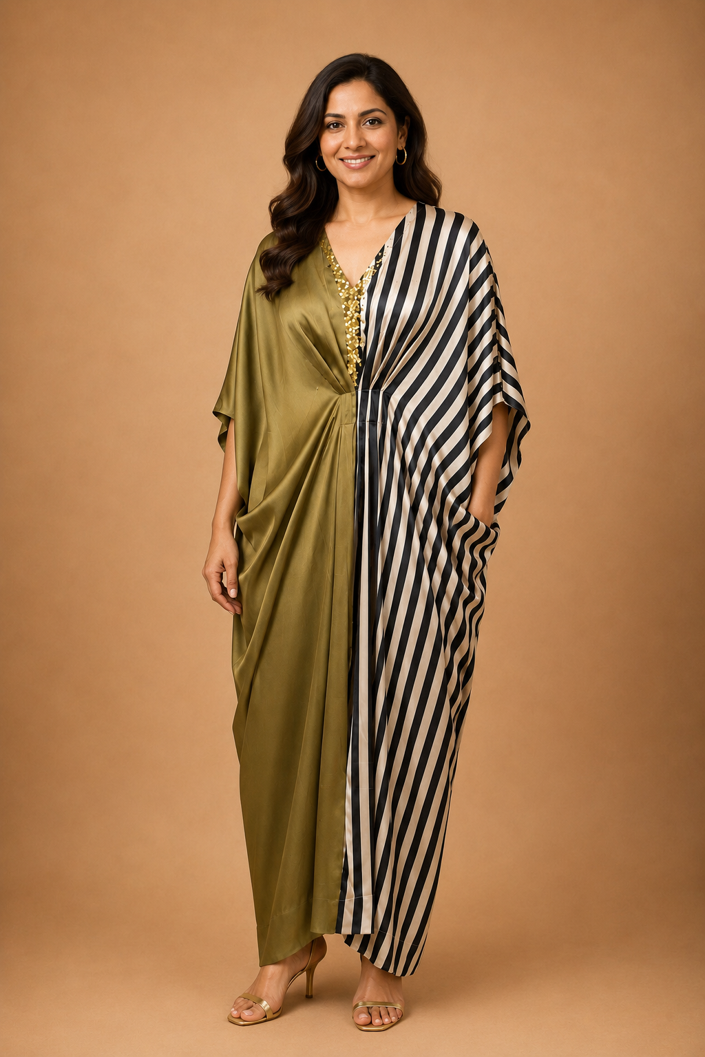 Stellar drape kaftan