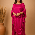 Bejewelled Cape & Cowl Skirt