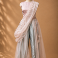 Blush meadows saree