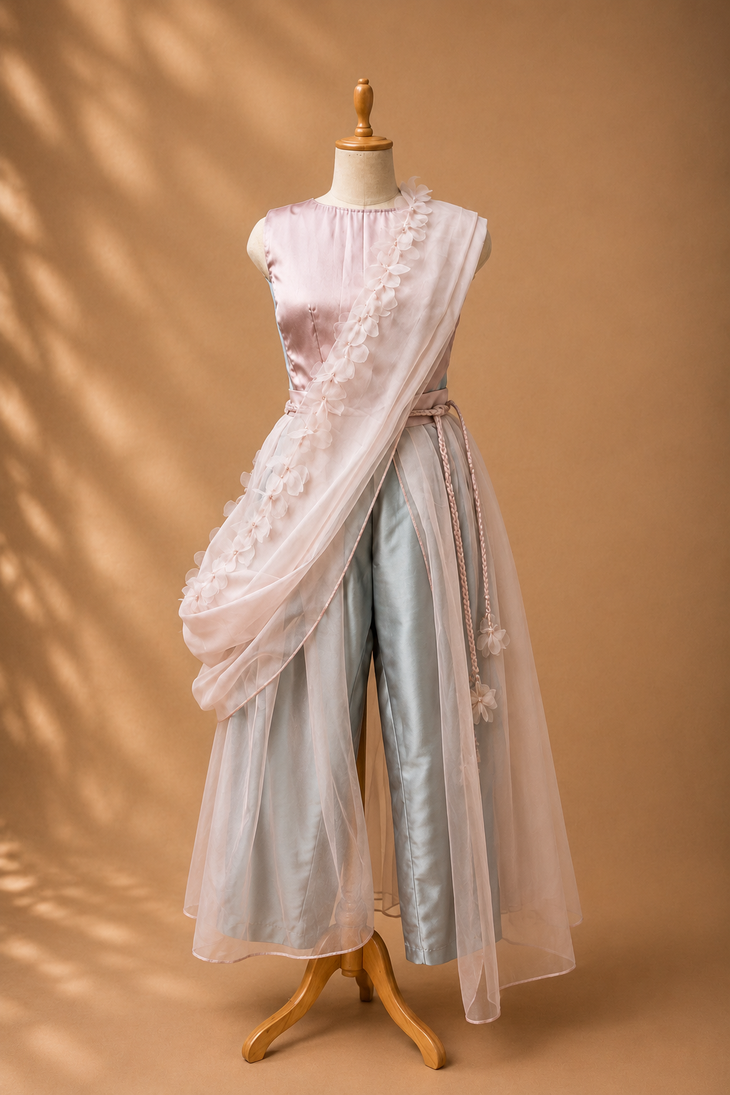 Blush meadows saree