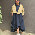Midnight drape- Crunch up dress