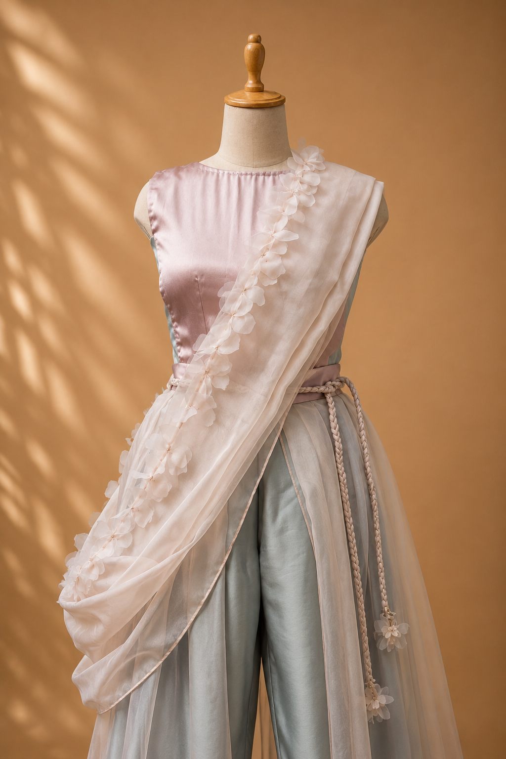 Blush meadows saree